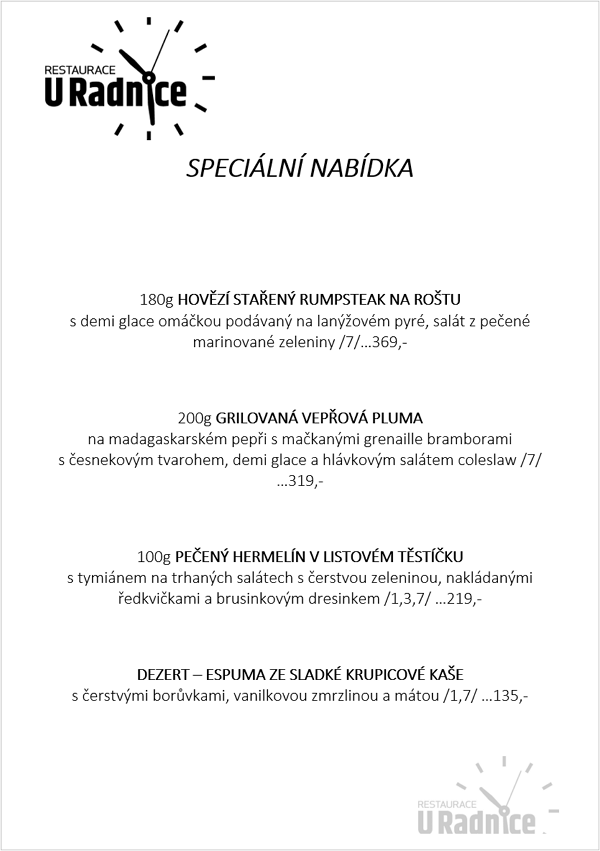 Svatomartinské menu 2023