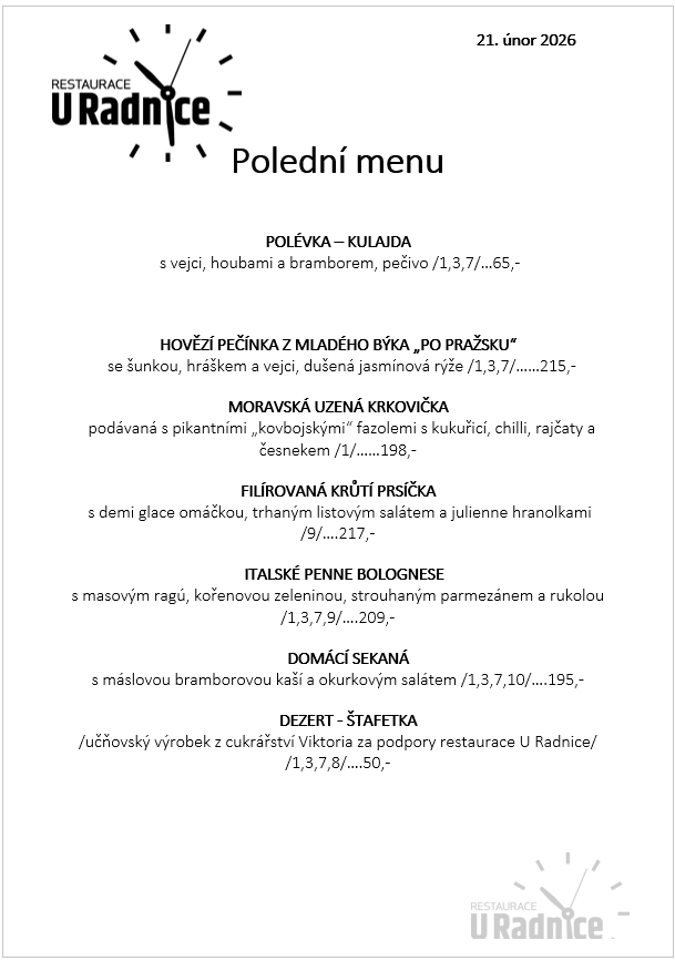 Svatomartinské menu 2023