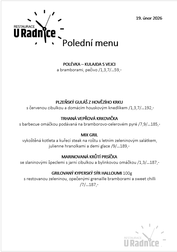 Svatomartinské menu 2023