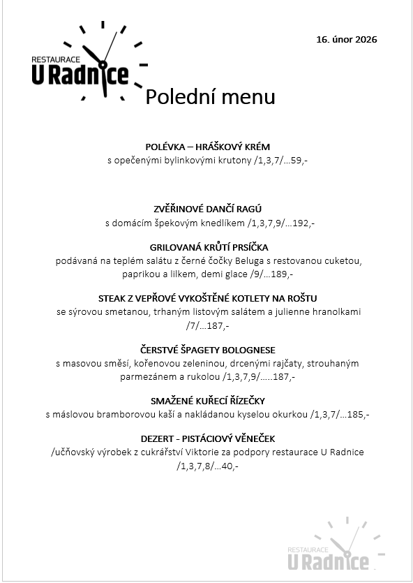 Svatomartinské menu 2023