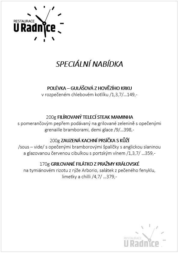 Svatomartinské menu 2023