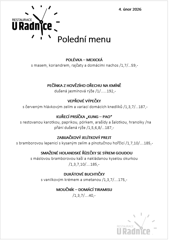 Svatomartinské menu 2023