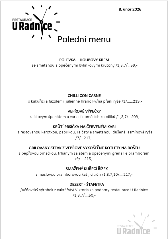 Svatomartinské menu 2023