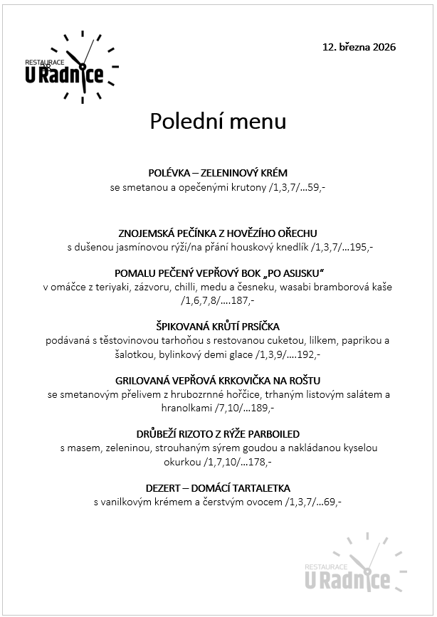 Svatomartinské menu 2023