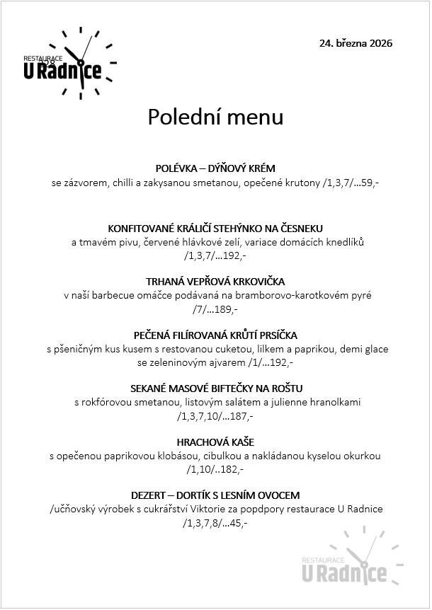 Svatomartinské menu 2023