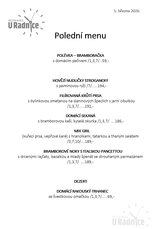 Svatomartinské menu 2023