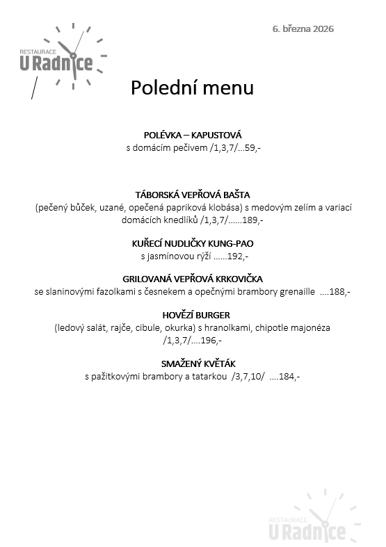 Svatomartinské menu 2023