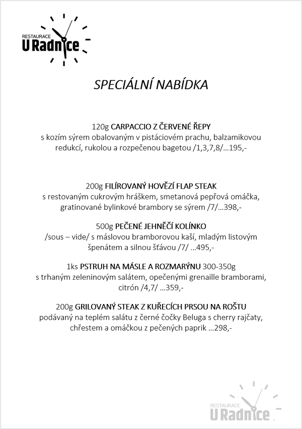 Svatomartinské menu 2023