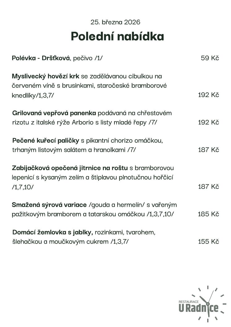 Svatomartinské menu 2023