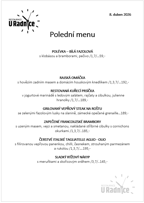 Svatomartinské menu 2023