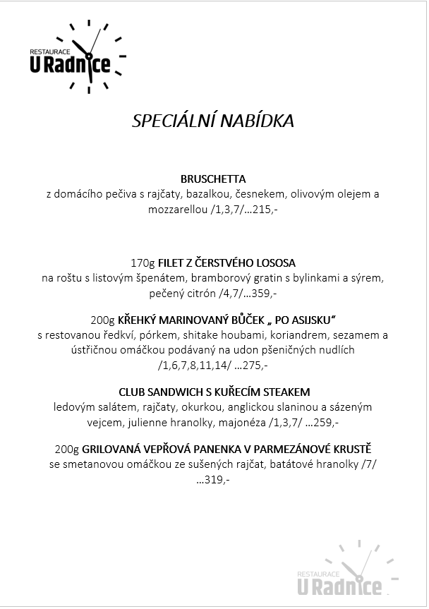 Svatomartinské menu 2023