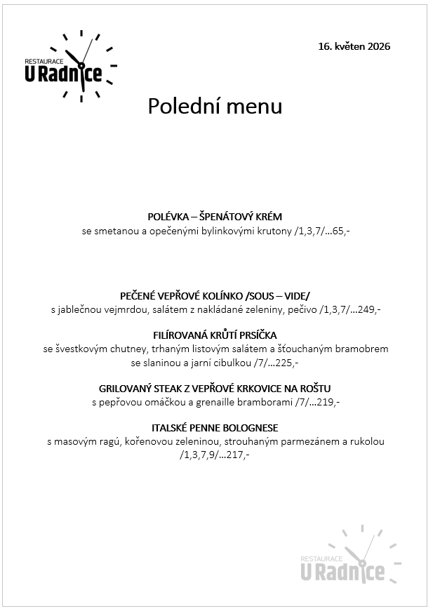 Svatomartinské menu 2023