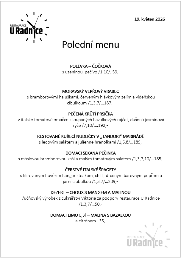 Svatomartinské menu 2023