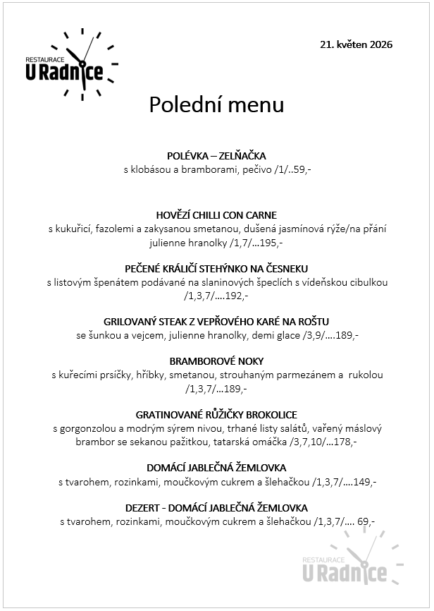 Svatomartinské menu 2023