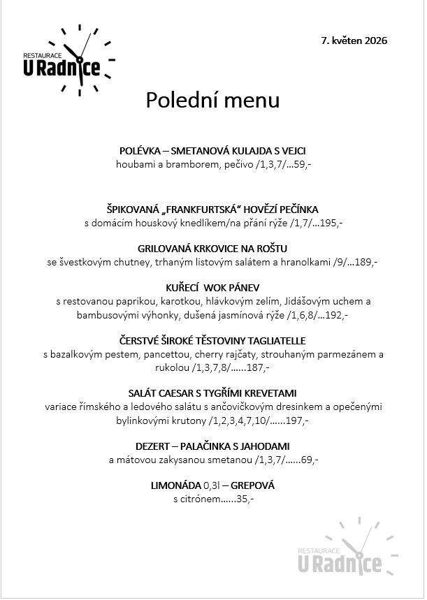 Svatomartinské menu 2023