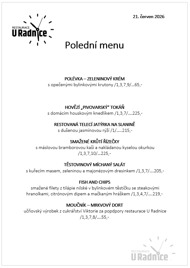 Svatomartinské menu 2023