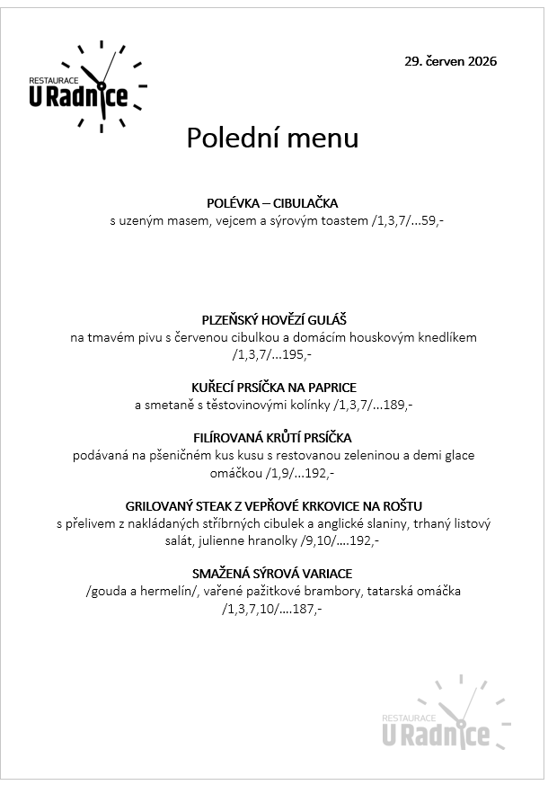 Svatomartinské menu 2023
