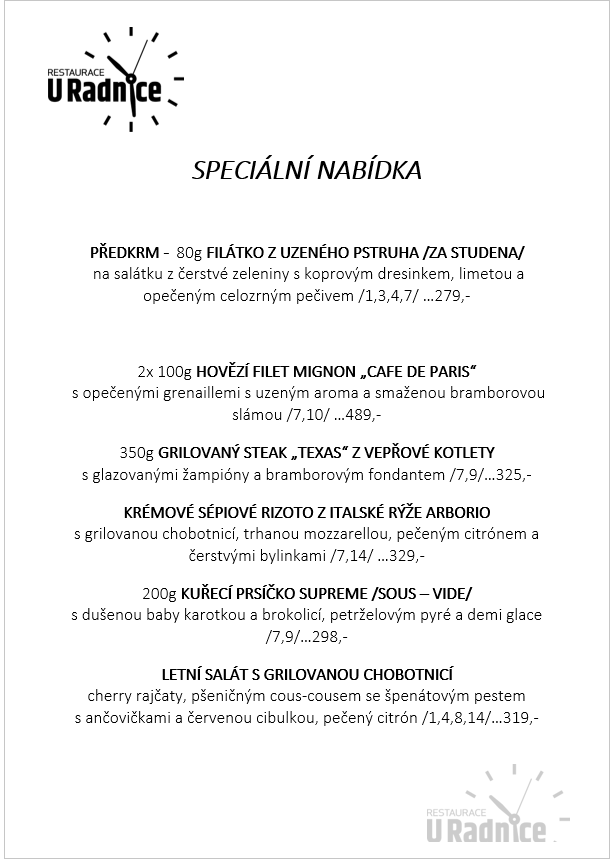 Svatomartinské menu 2023