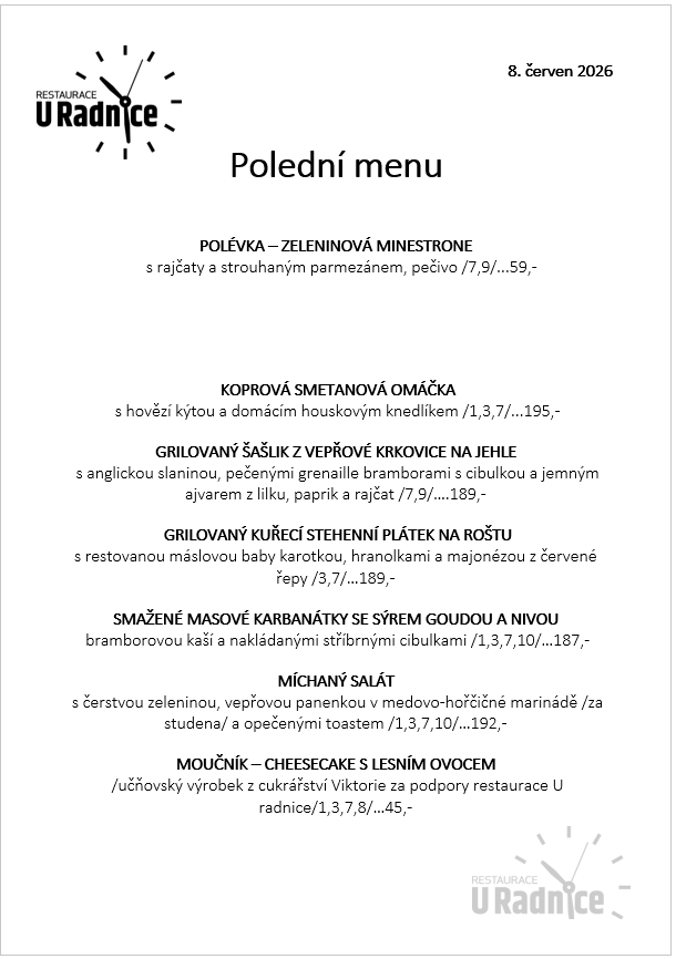 Svatomartinské menu 2023