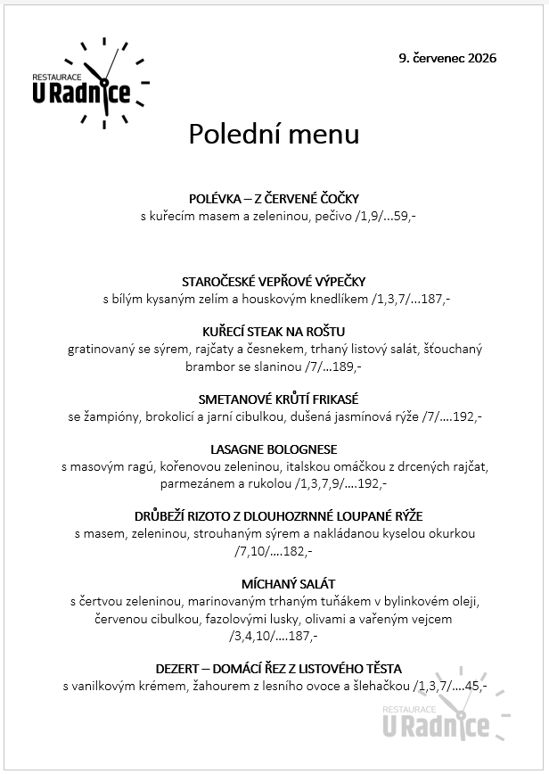 Svatomartinské menu 2023