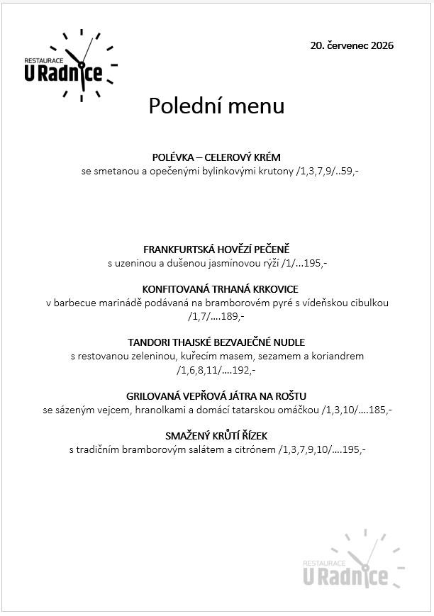 Svatomartinské menu 2023