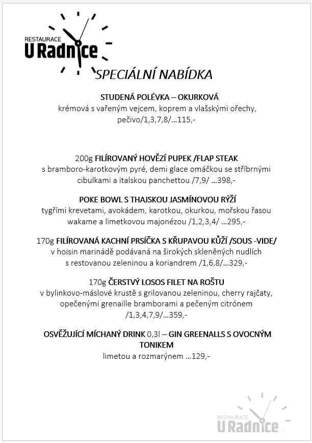 Svatomartinské menu 2023