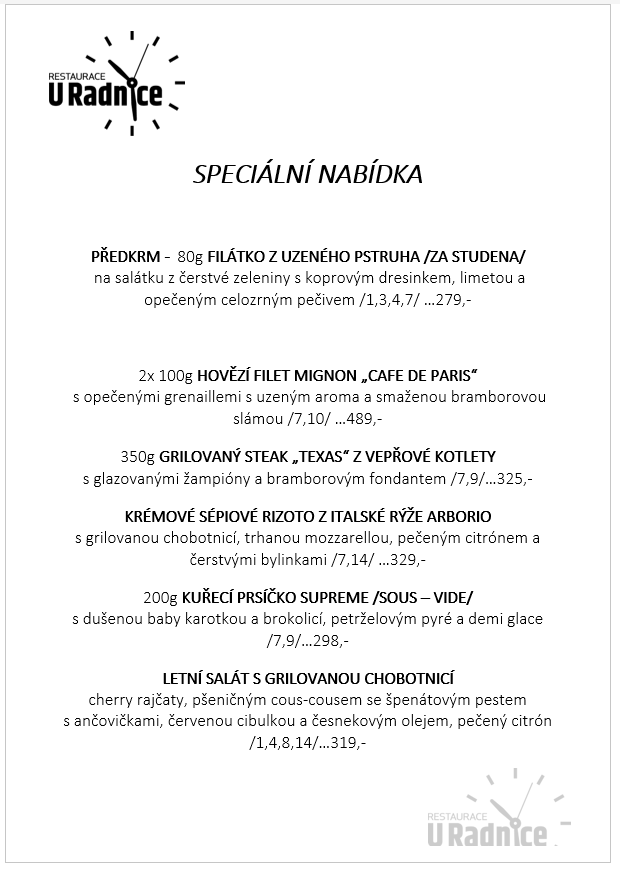 Svatomartinské menu 2023