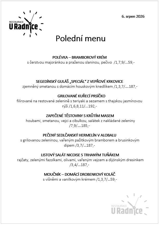 Svatomartinské menu 2023