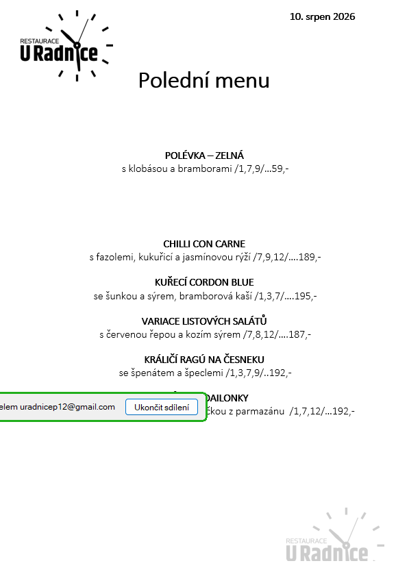 Svatomartinské menu 2023