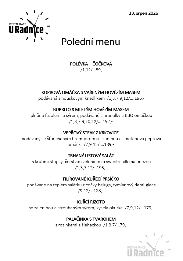 Svatomartinské menu 2023