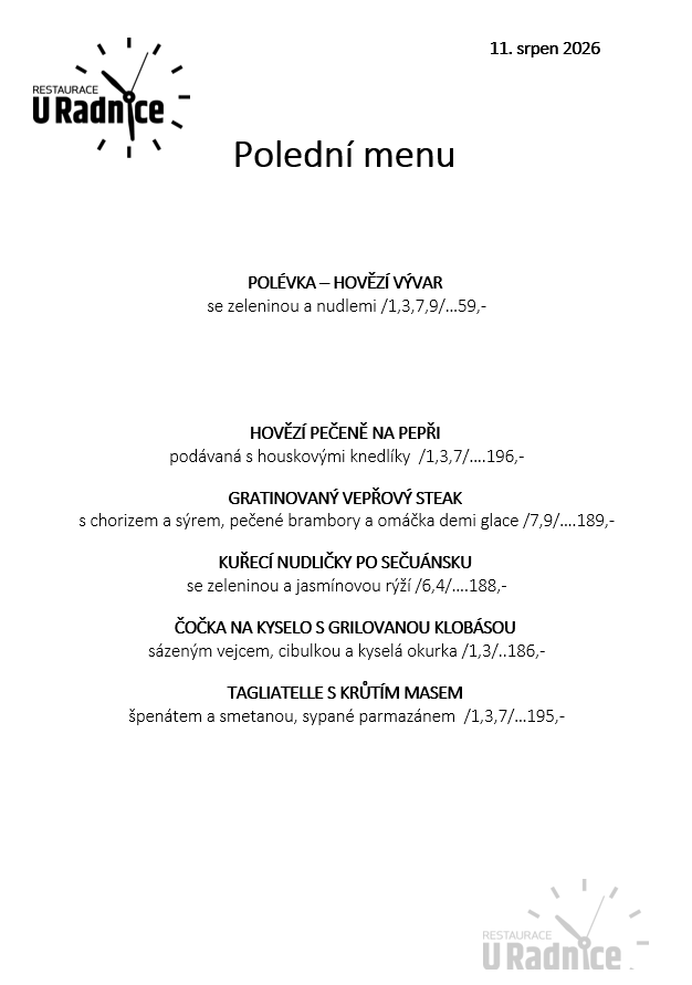 Svatomartinské menu 2023