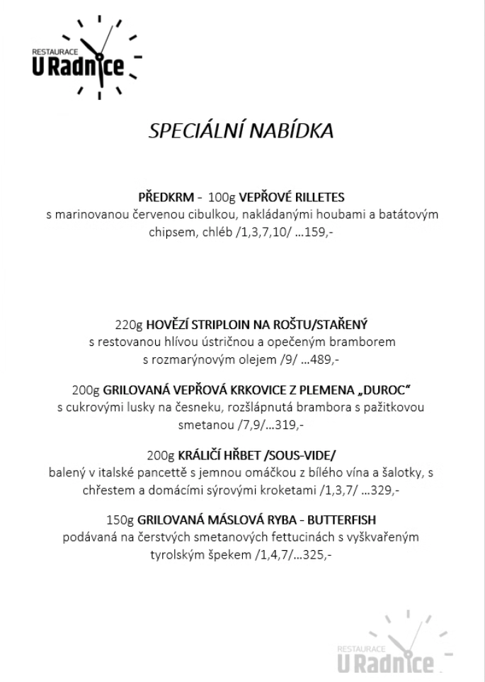 Svatomartinské menu 2023