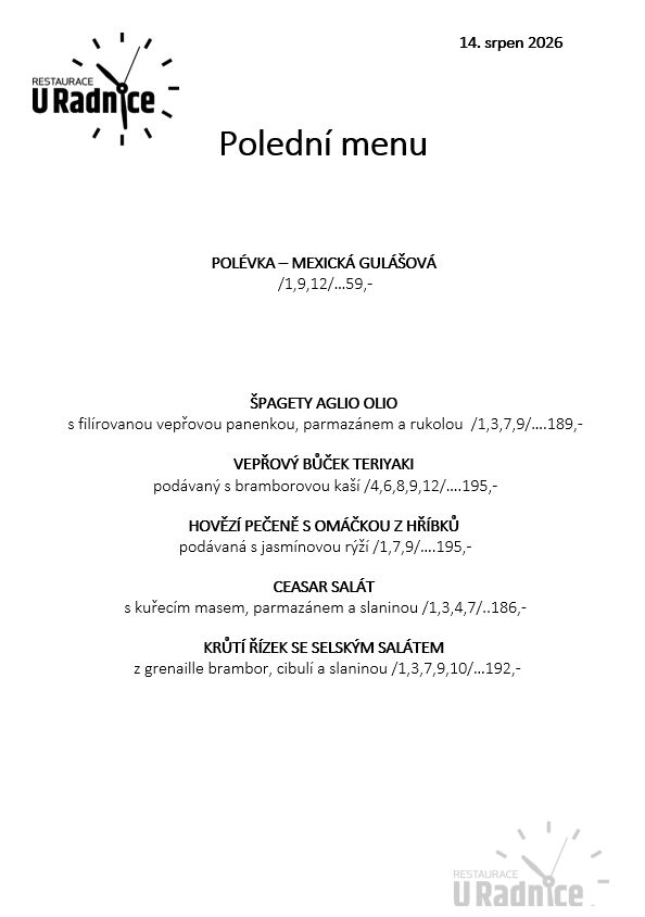 Svatomartinské menu 2023