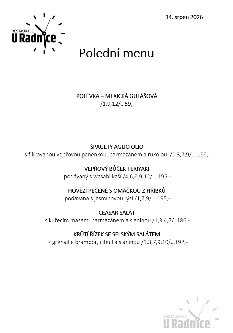 Svatomartinské menu 2023